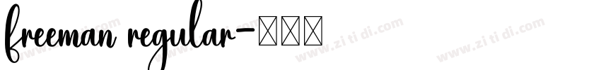 freeman regular字体转换 freeman regular字体转换